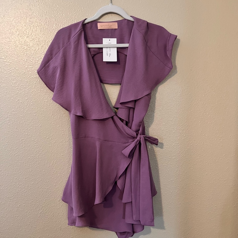 Lilac elevated romper